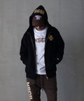 MSGR ジップパーカー / CROSS CONCAVE 12oz ZIP HOOD