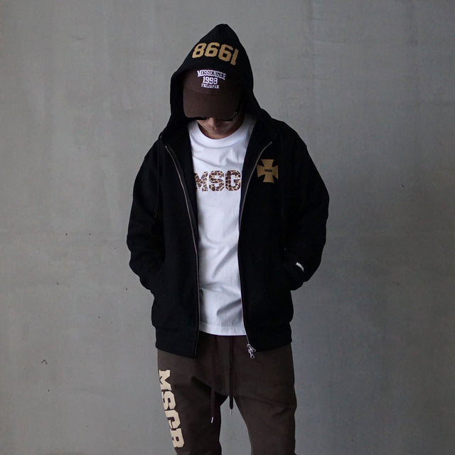 MSGR パーカー / CROSS CONCAVE 12oz ZIP HOOD