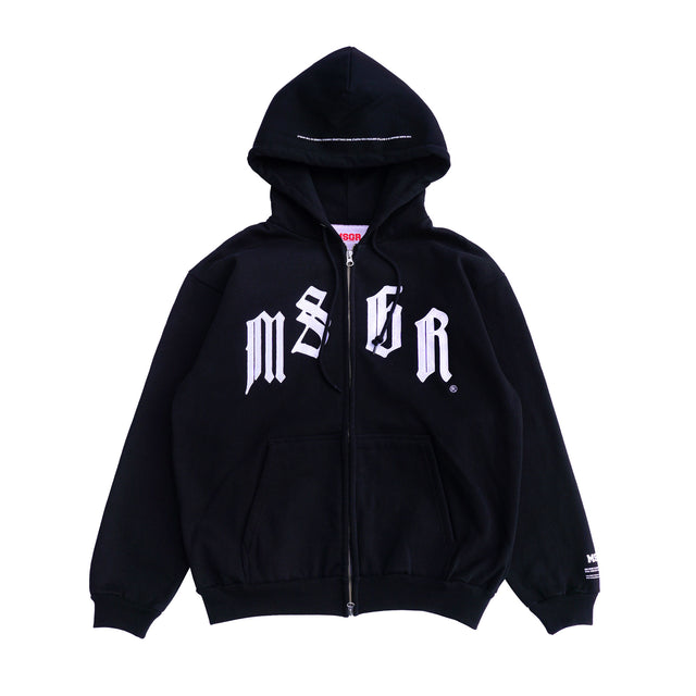 MSGR パーカー / OLD ENGLISH ARCH 15oz FLEECE LINING ZIP HOOD