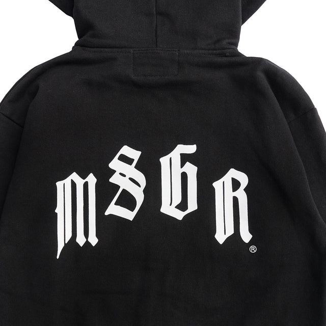 MSGR パーカー / OLD ENGLISH ARCH 15oz FLEECE LINING ZIP HOOD