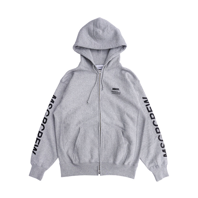 MSGR ジップパーカー / SLV LOGO 12oz ZIP HOOD