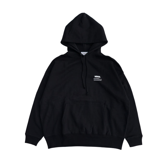 MSGR パーカー / VIRTICAL LOGO 10oz OVERSIZE PULL HOOD