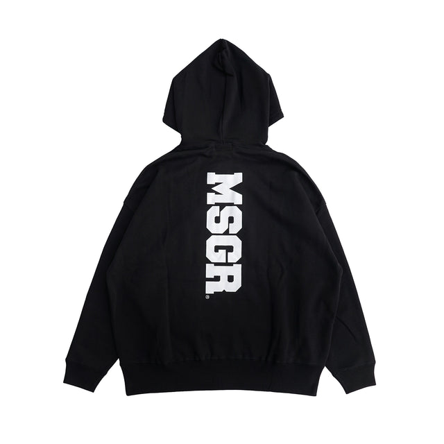 MSGR パーカー / VIRTICAL LOGO 10oz OVERSIZE PULL HOOD