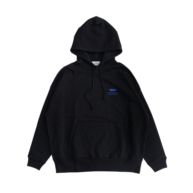 MSGR パーカー / VIRTICAL LOGO 10oz OVERSIZE PULL HOOD