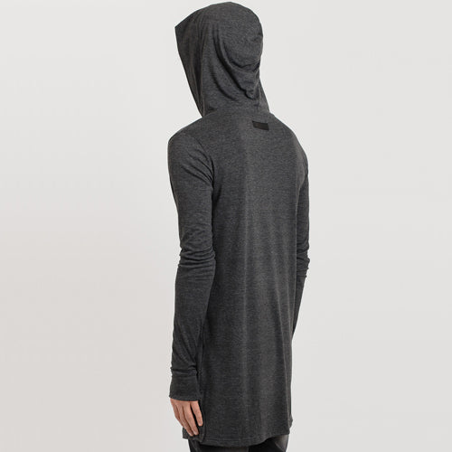 Stealth Under Armour Hooded Tee-Charcoal