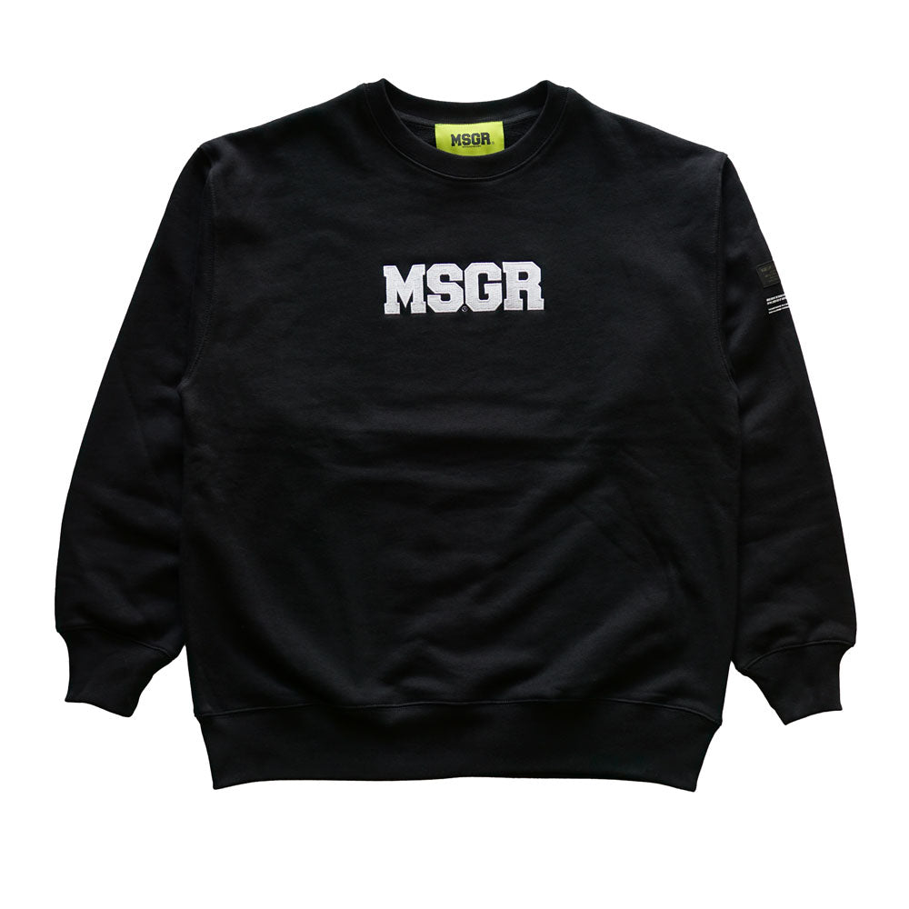 MSGR トレーナー / BLOCK LOGO 18 EMBLOID HEAVYWEIGHT CREW