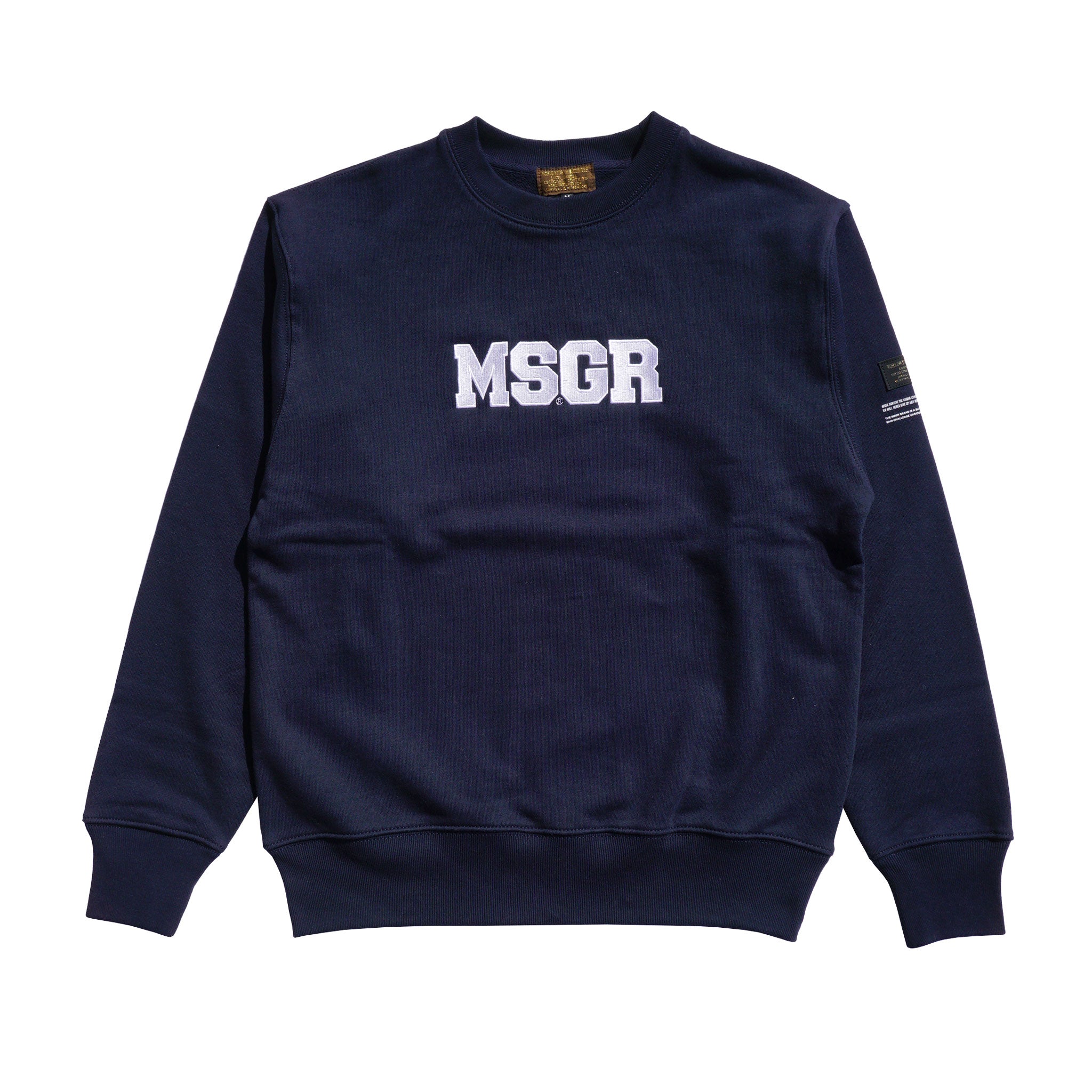 MSGR トレーナー / BLOCK LOGO 18 EMBLOID HEAVYWEIGHT CREW