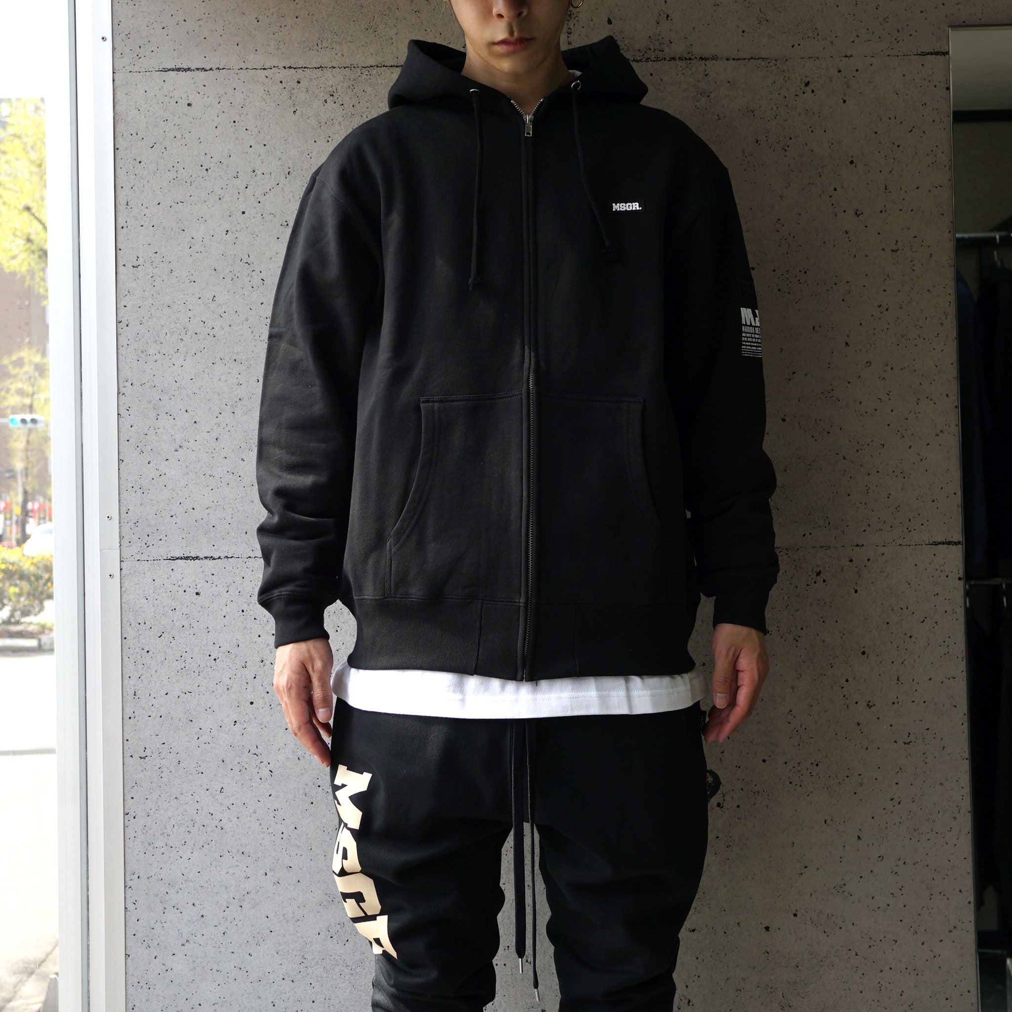 MSGR ジップパーカー / BLOCK LOGO ZIP HOOD – boil FUKUOKA WEB STORE