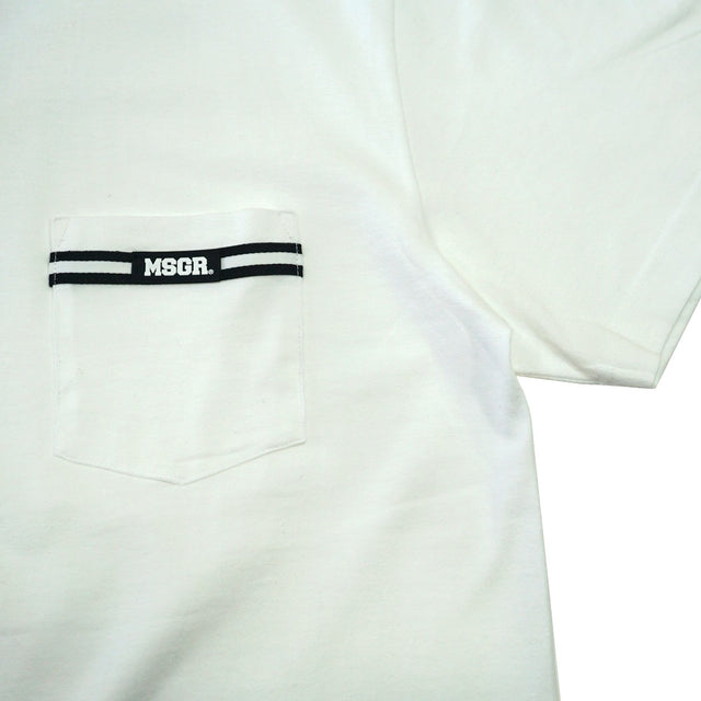 MSGR Tシャツ / LINE TAPE POCKET TEE