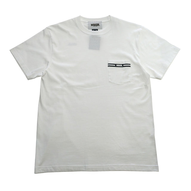MSGR Tシャツ / LINE TAPE POCKET TEE