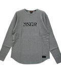 MSGR ロンT / STENCIL LOGO WAFFLE LT