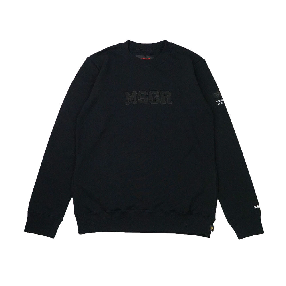 MSGR トレーナー / EMBLOID 18 LOGO STYLISH CREW