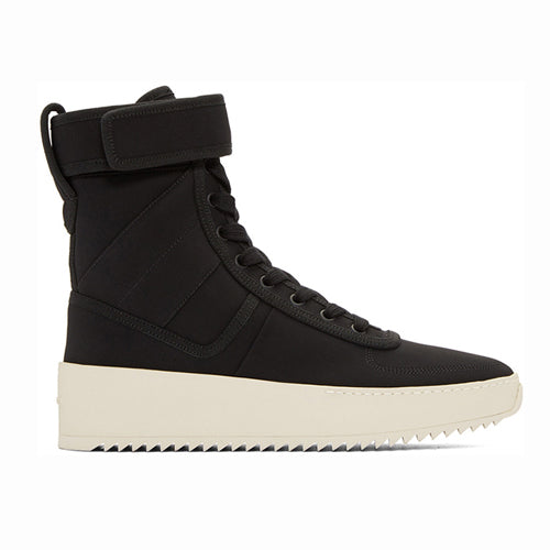 FEAR OF GOD - BLACK MILITARY HIGH-TOP SNEAKERS