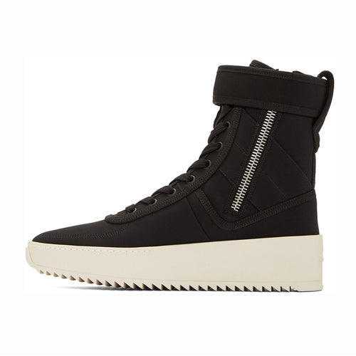 FEAR OF GOD - BLACK MILITARY HIGH-TOP SNEAKERS