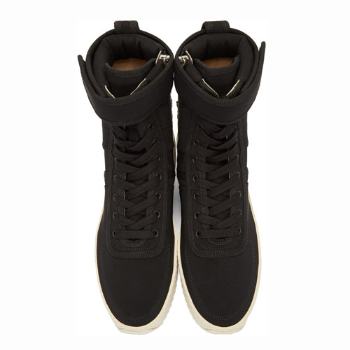 FEAR OF GOD - BLACK MILITARY HIGH-TOP SNEAKERS