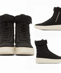 FEAR OF GOD - BLACK MILITARY HIGH-TOP SNEAKERS